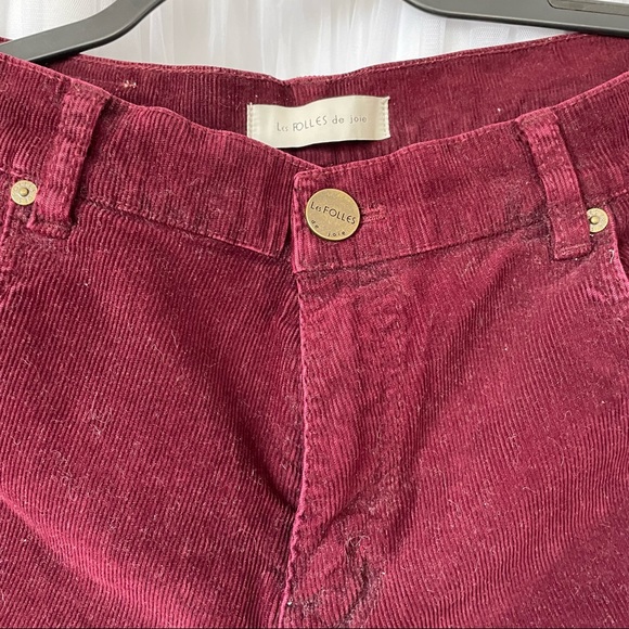 URBAN OUTFITTERS maroon corduroy size 10 shorts - Picture 3 of 7